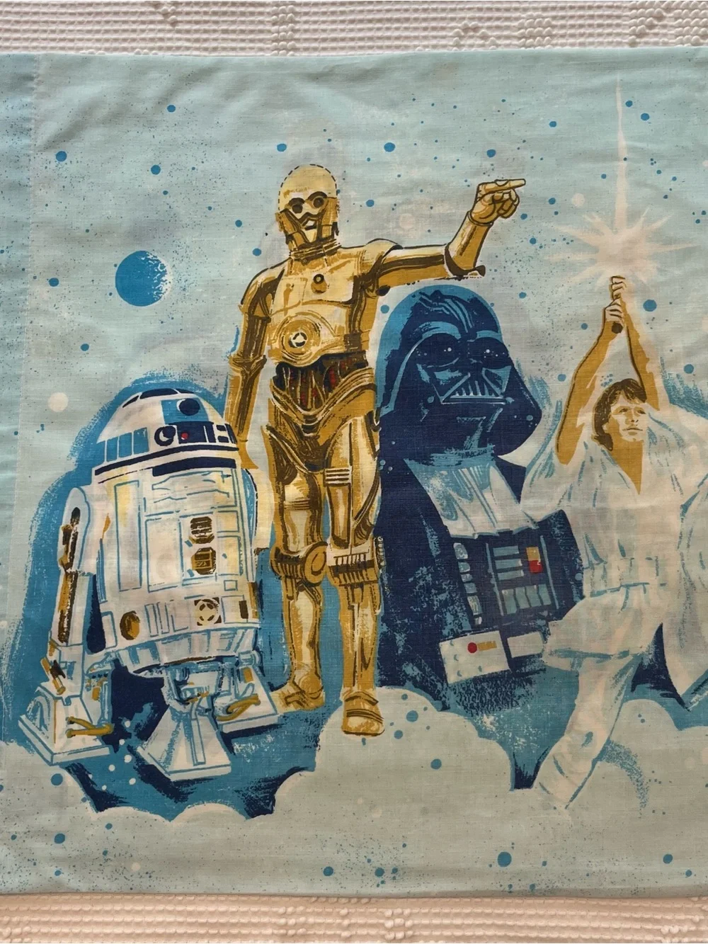 Vintage 1977 Star Wars A New Hope Pillowcase (1) - Picture 3 of 5
